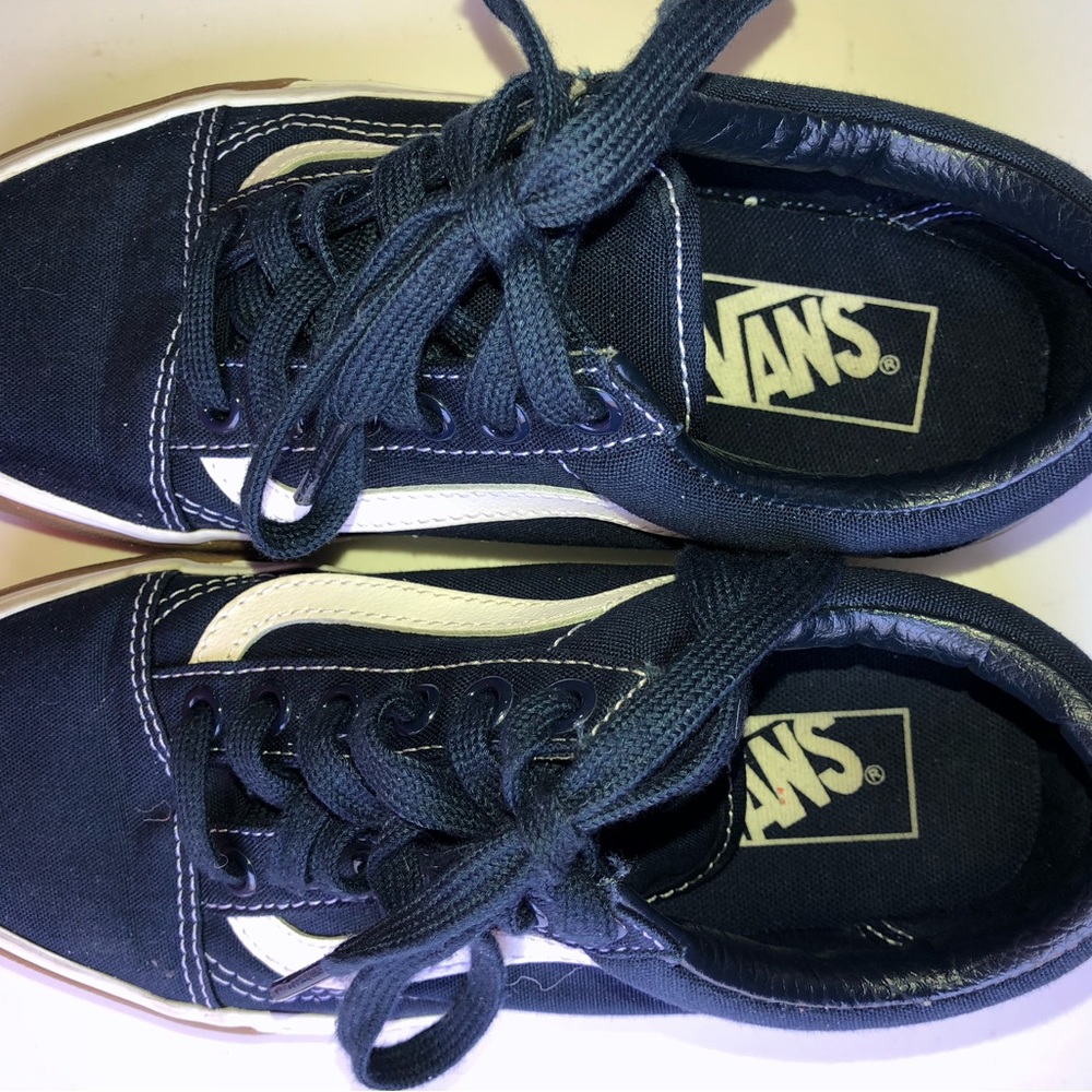 VANS OLD SKOOL OFF THE WALL SKATE SHOES 508357 Blue/white mens 4.5 womens 6